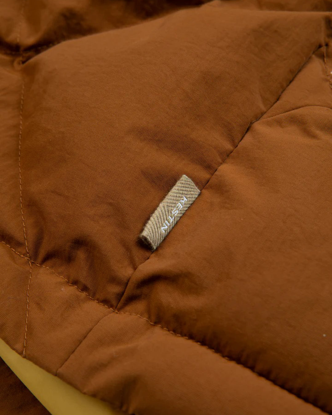 Dunbar Padded Jacket In Tobacco Recycled Nylon