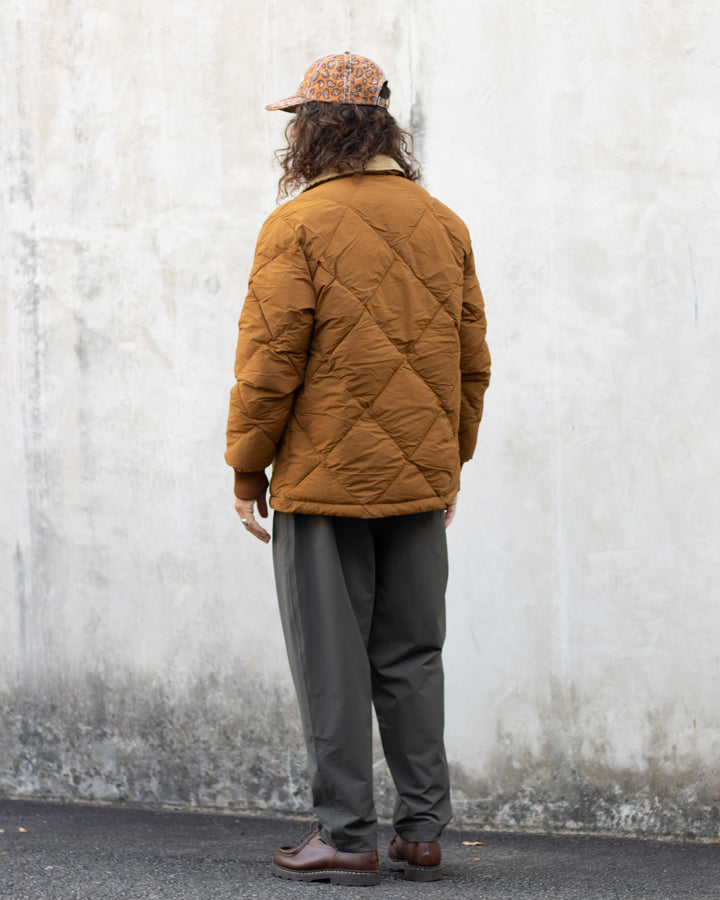 Dunbar Padded Jacket In Tobacco Recycled Nylon