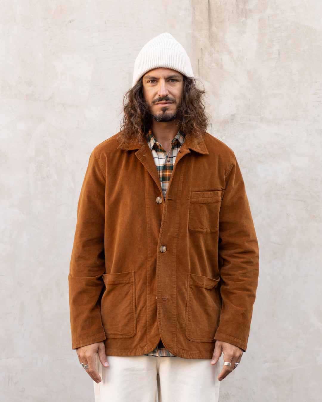 Huntly Jacket in Tobacco Moleskin