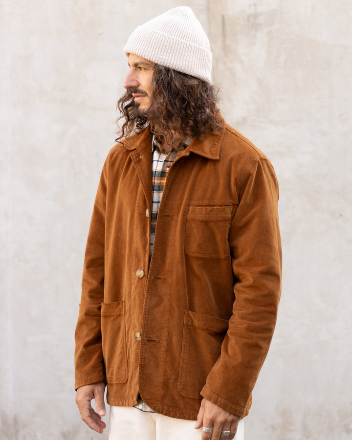 Huntly Jacket in Tobacco Moleskin