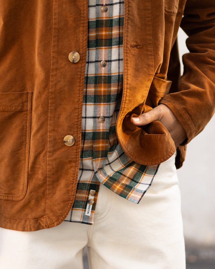 Huntly Jacket in Tobacco Moleskin