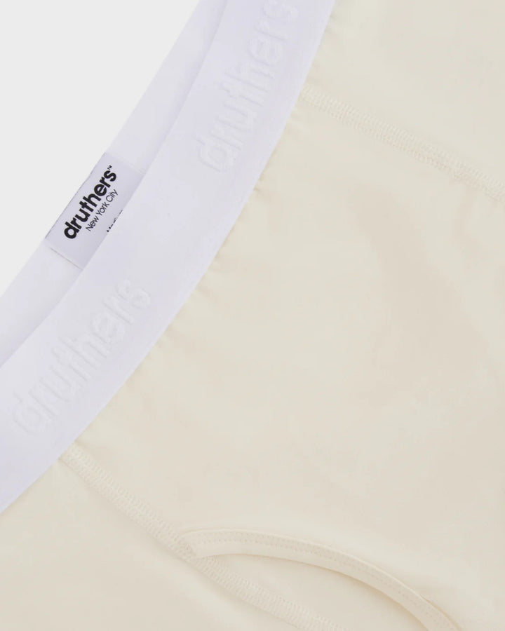 Organic Cotton Boxer Briefs Off White