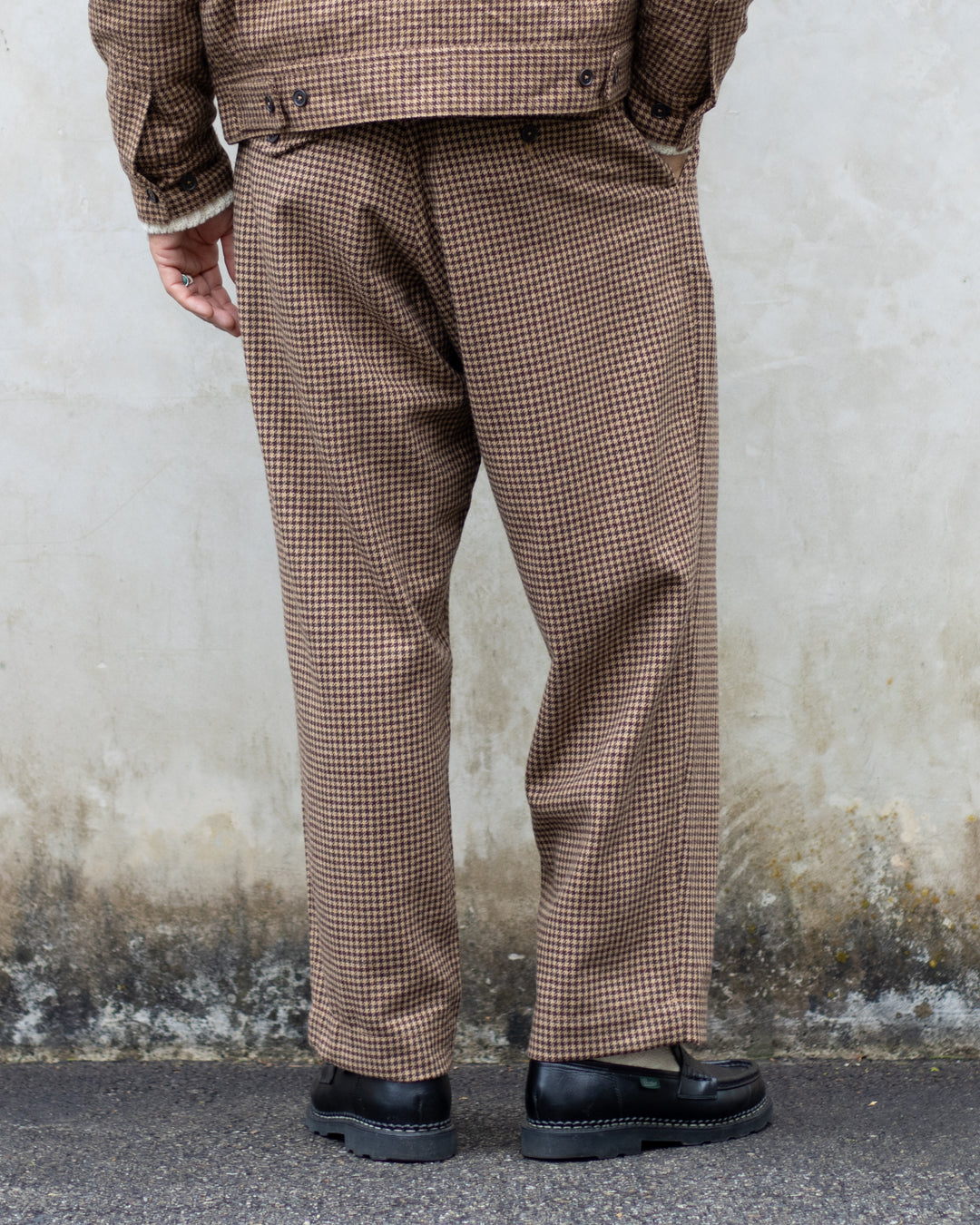 Oxford Pant Houndstooth Tweed Sand