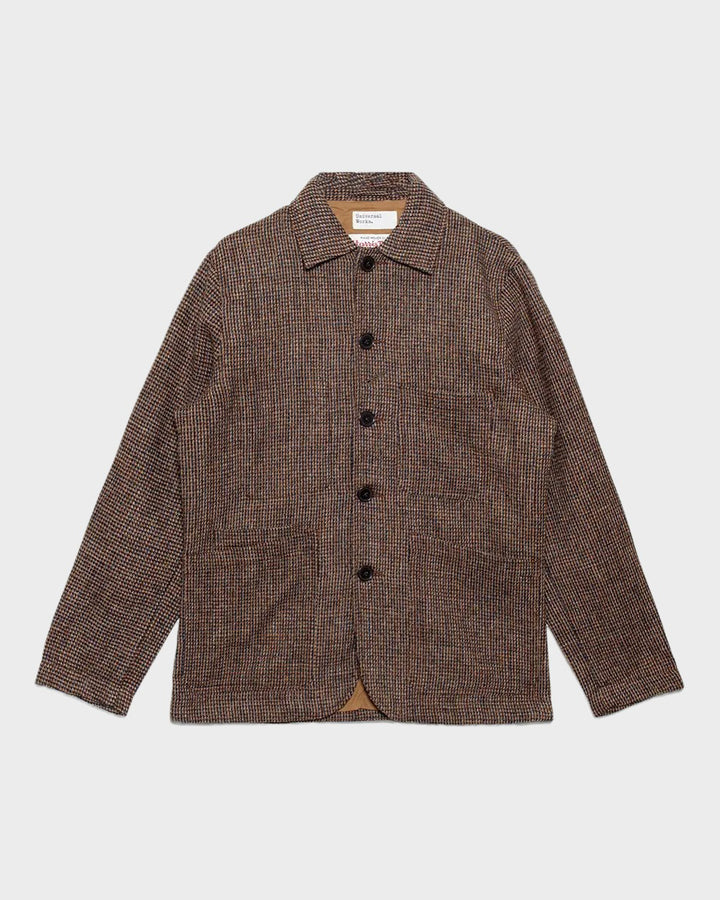 Bakers C Jacket Harris Tweed Plaid Brown