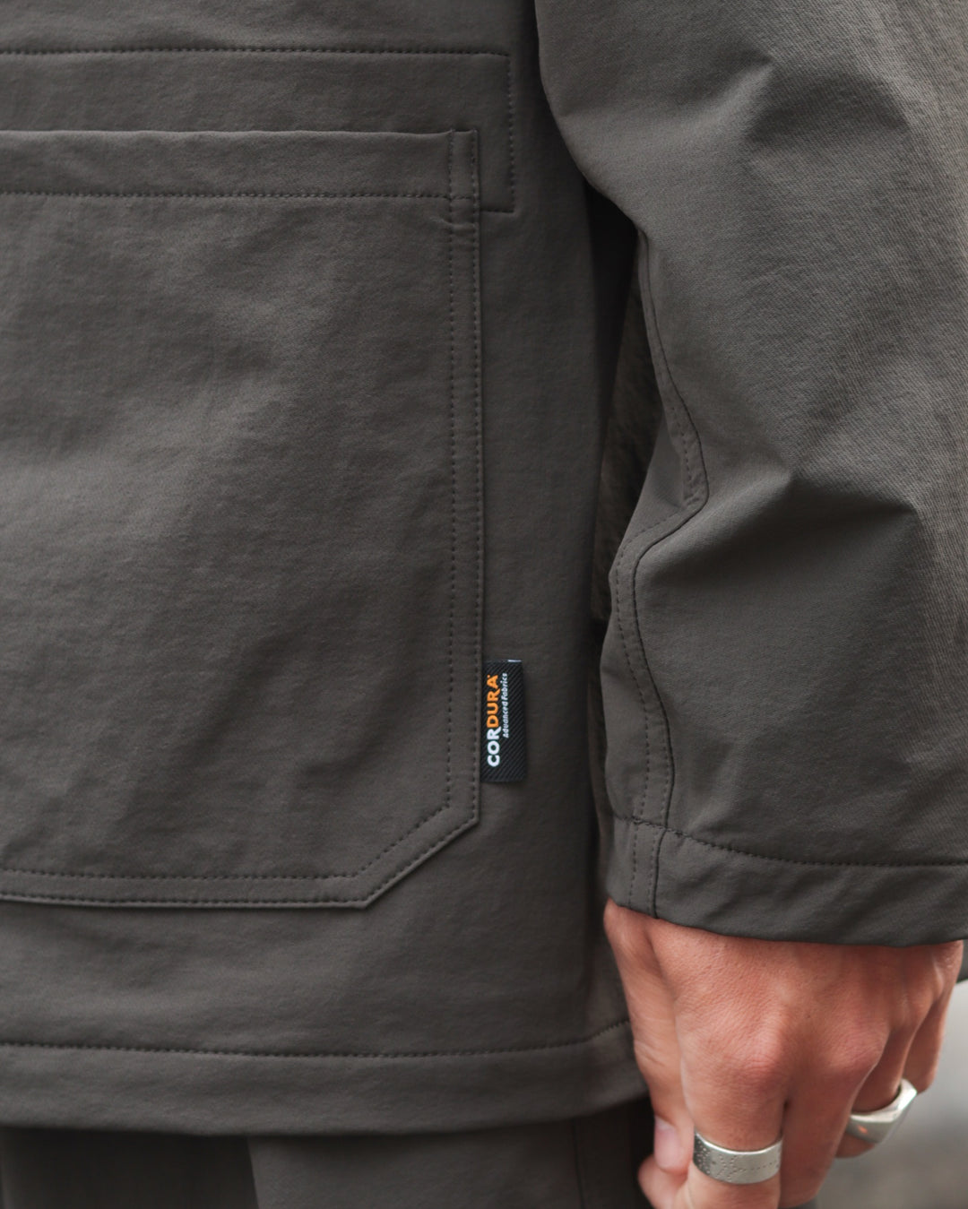 Port Jacket In Slate CORDURA 4-Way Stretch Nylon