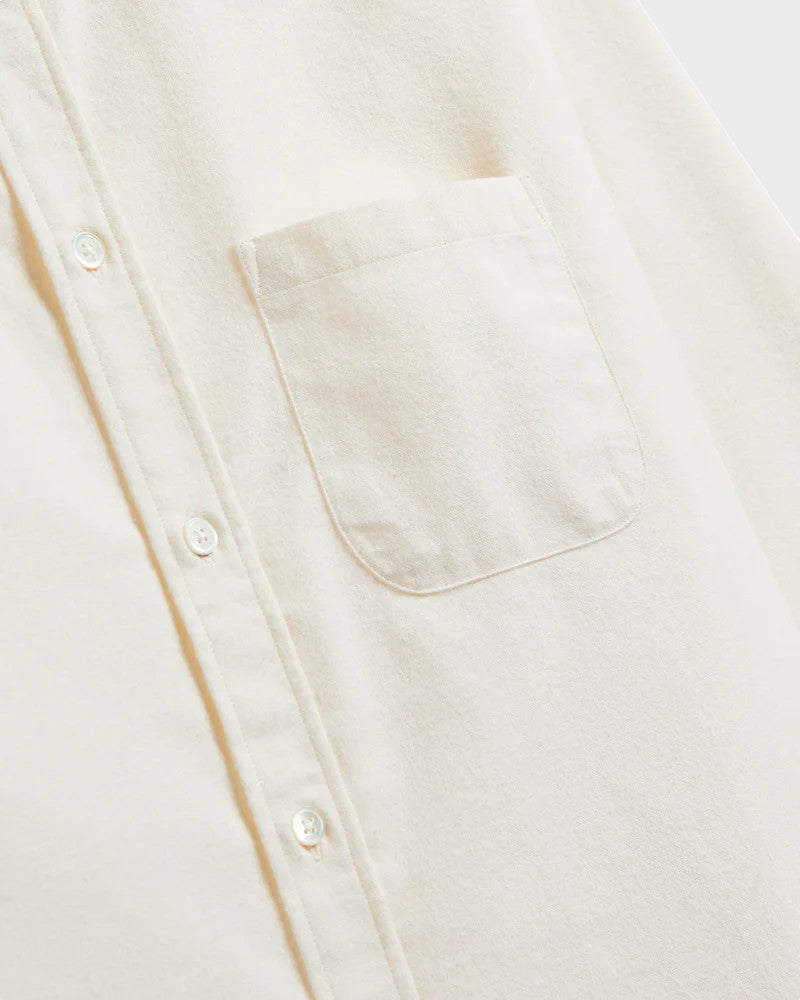 Brushed Oxford Shirt Ecru