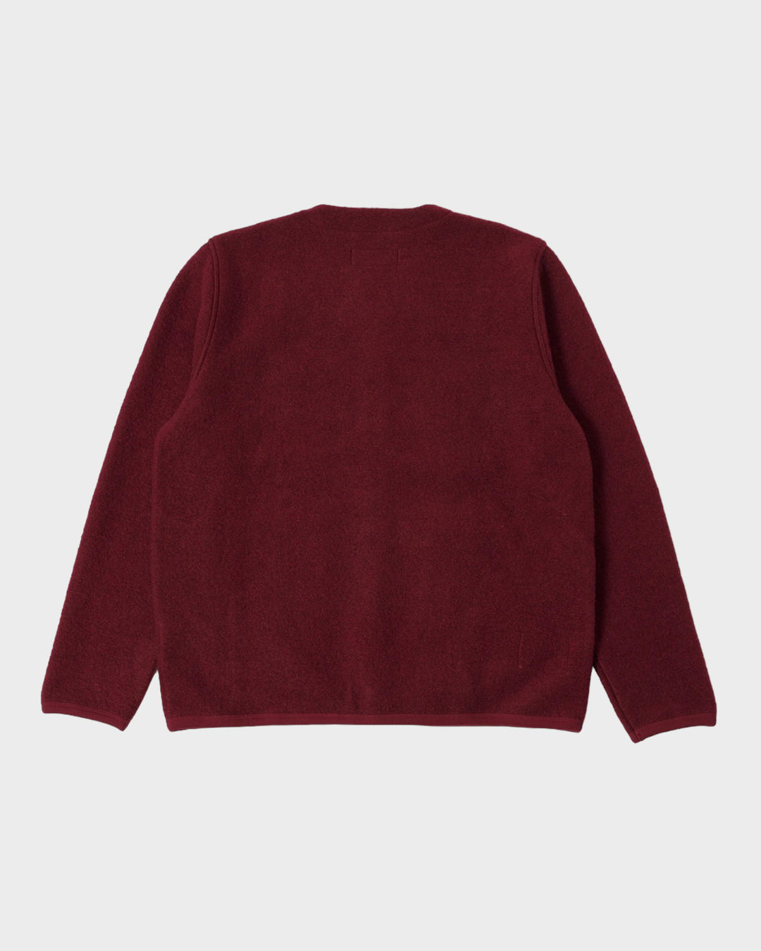 Cardigan Wool Fleece Deep Red