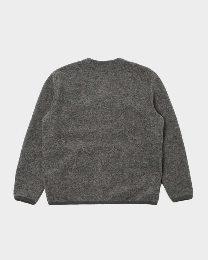 Cardigan Wool Fleece Grey Marl