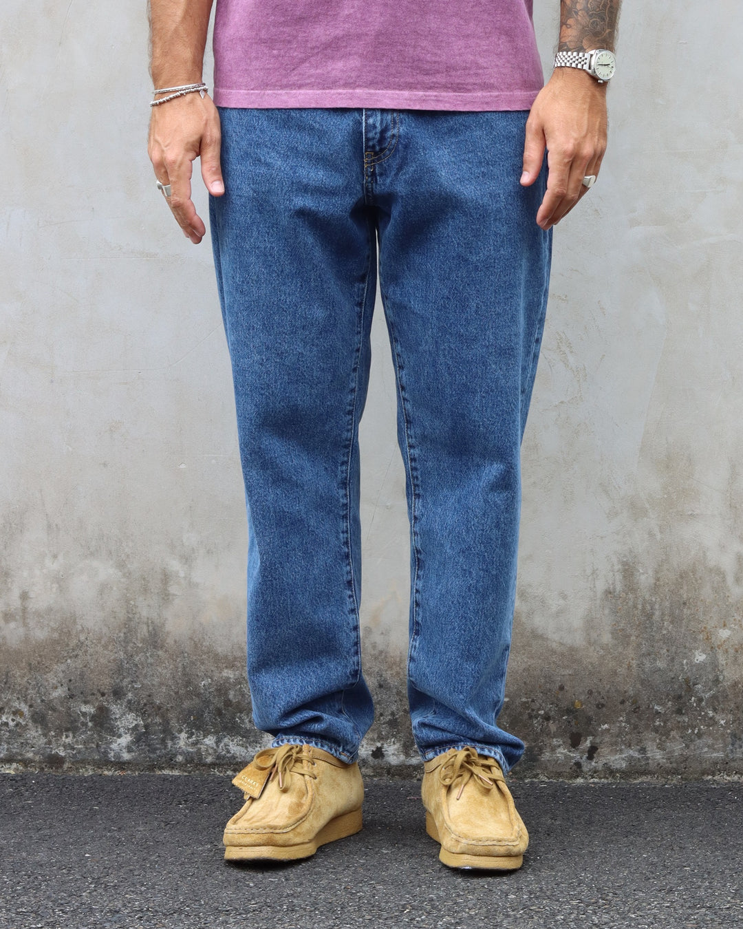 Cosmos Pant Blue Mid Marble Wash