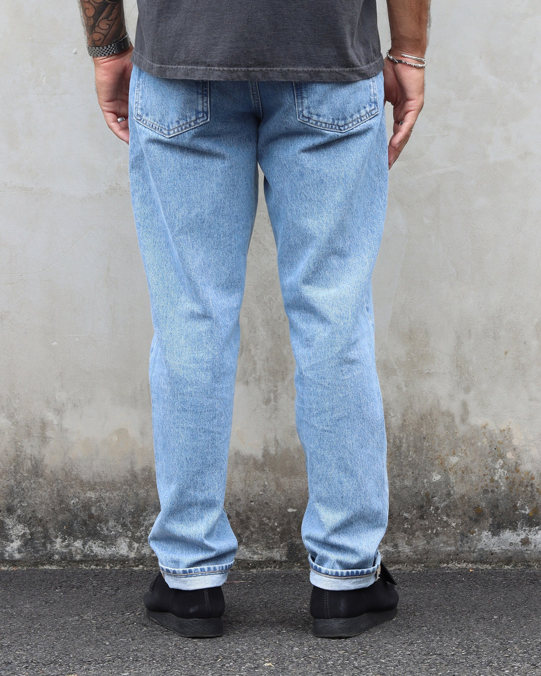 Cosmos Pant Blue Heavy Bleach Wash