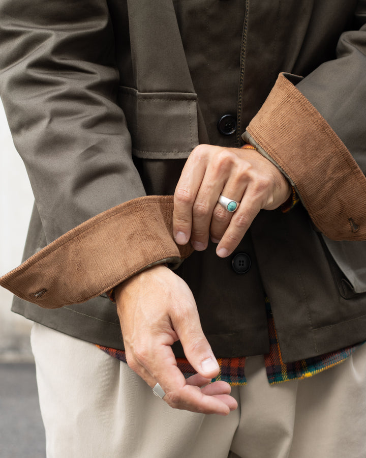 Jeremy Collar Corduroy Jacket Verde