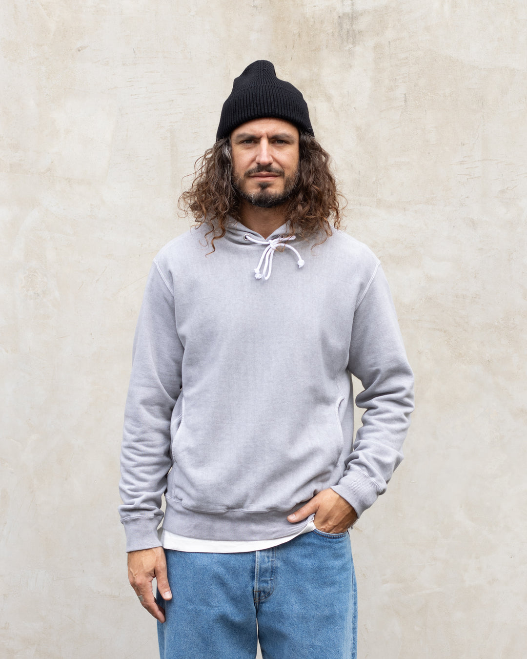 Heavy Pullover Hood Sweat P-Ash