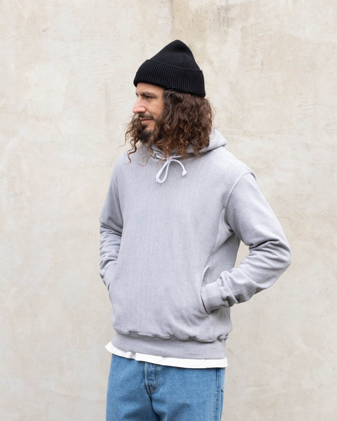 Heavy Pullover Hood Sweat P-Ash