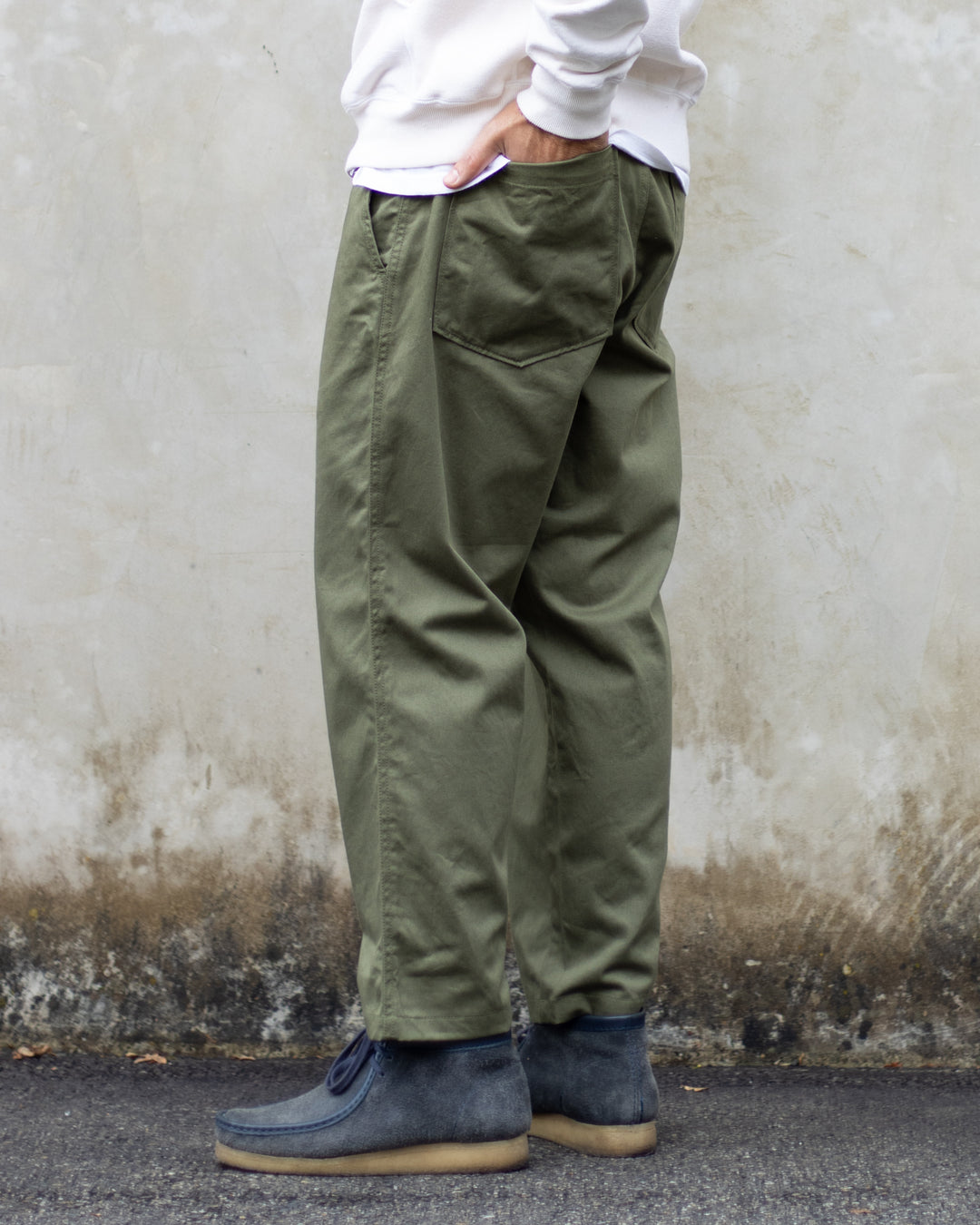 Hi Water Trouser Light Olive Twill