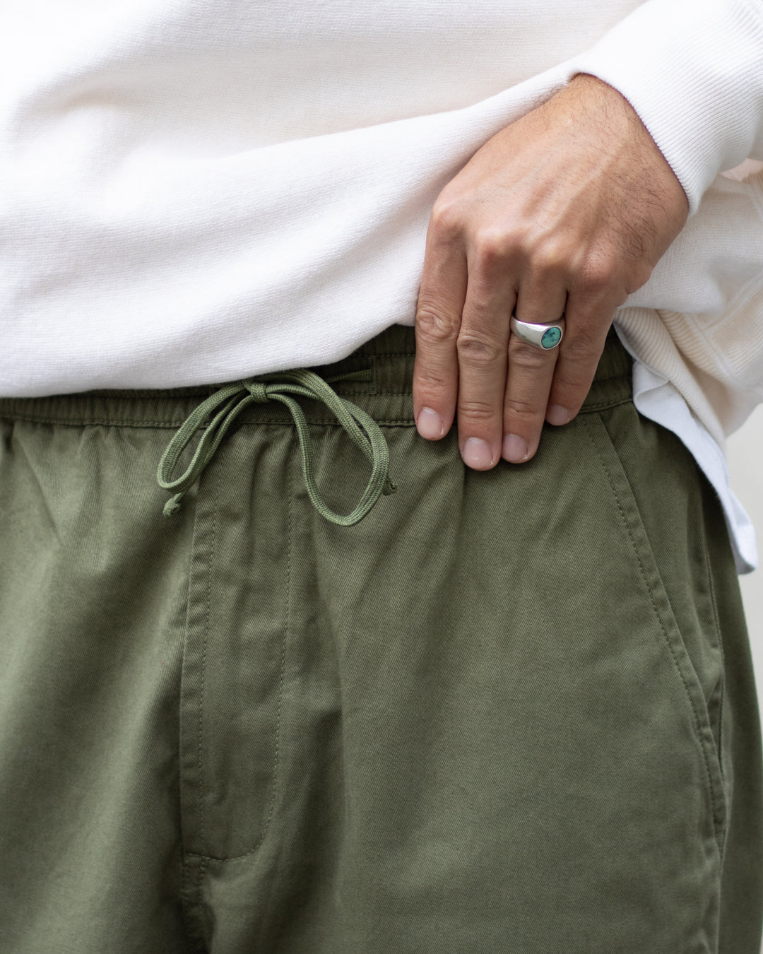 Hi Water Trouser Light Olive Twill