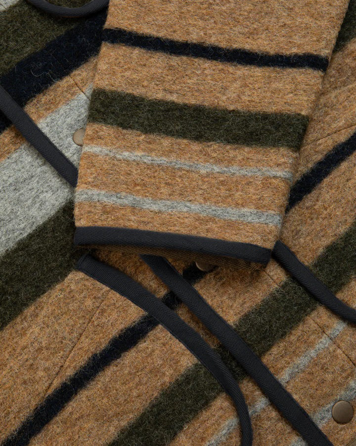 Neist Cardigan In Stripe Italian Wool