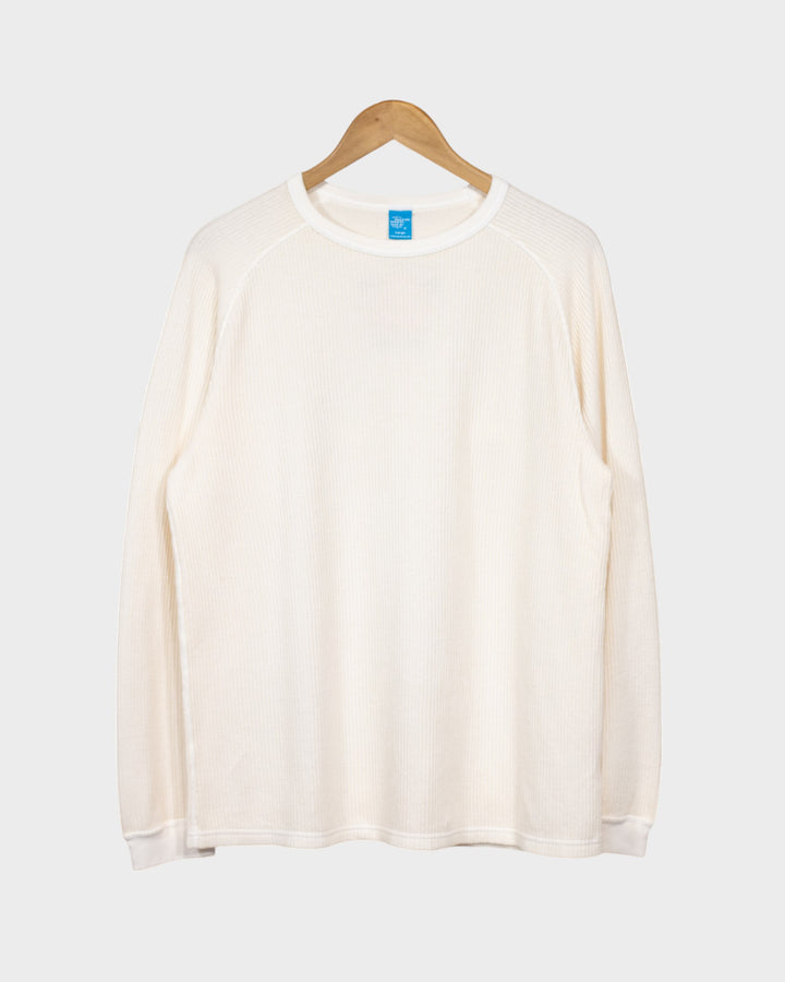 Long Sleeve Rib Knit P-Natural