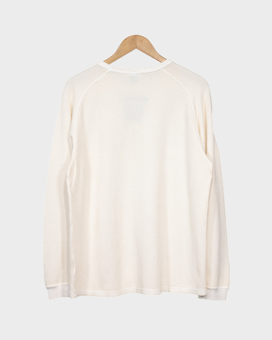 Long Sleeve Rib Knit P-Natural