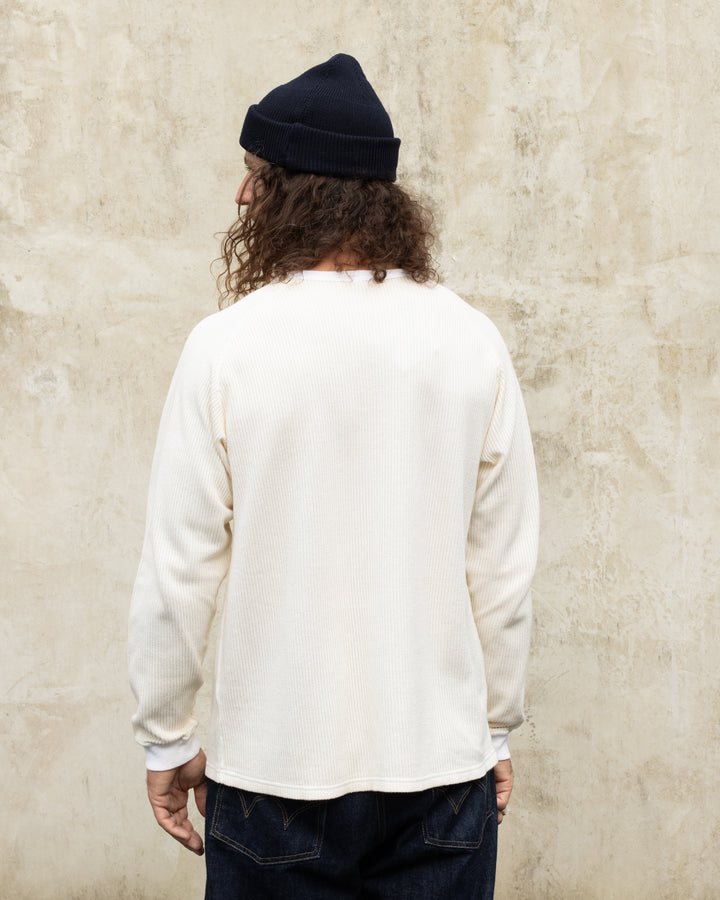 Long Sleeve Rib Knit P-Natural