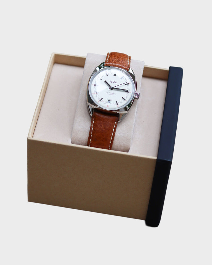 Montre Apollo Silver Moon sand brown