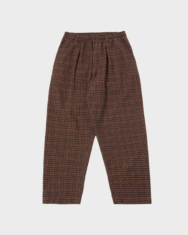 Oxford Pant Alburquerque Check Black Olive