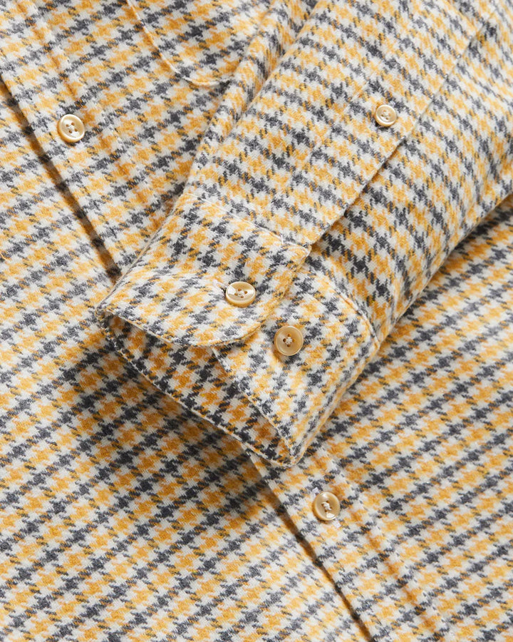 Plate Plaid Flannel Shirt Grey/Yellow