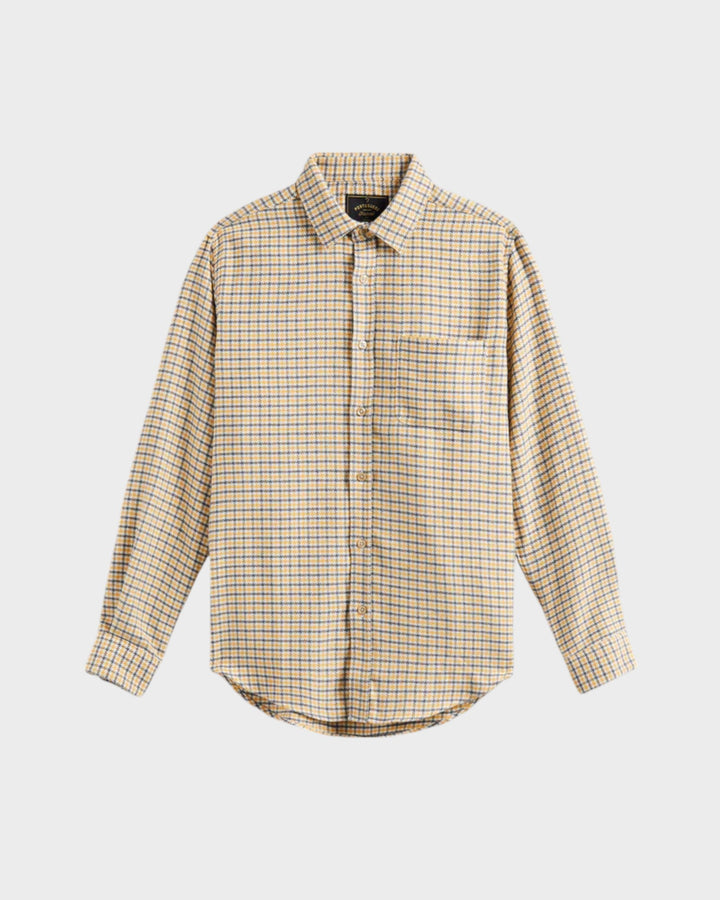 Plate Plaid Flannel Shirt Grey/Yellow