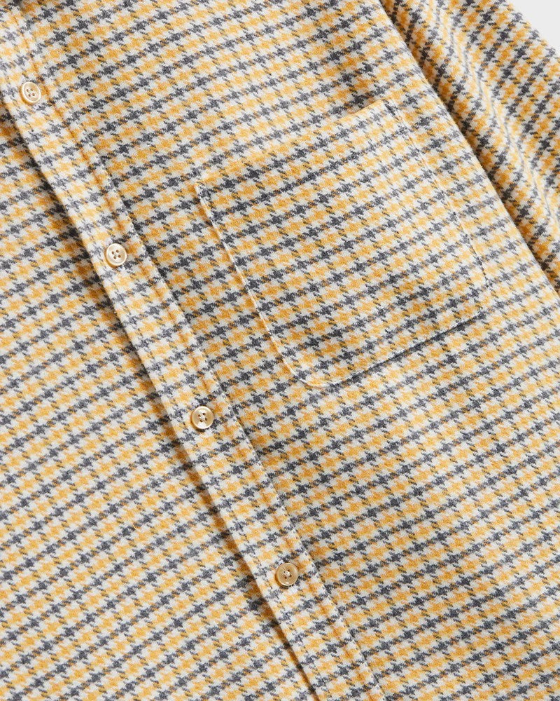 Plate Plaid Flannel Shirt Grey/Yellow