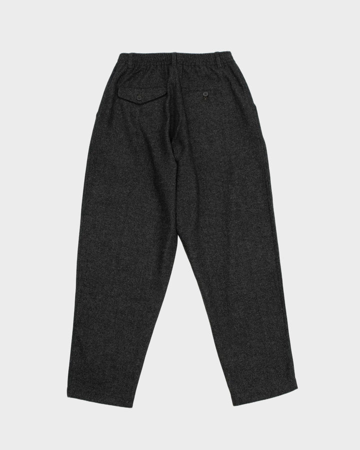 Pleated Track Pant Anders Wool Upcycled Grey