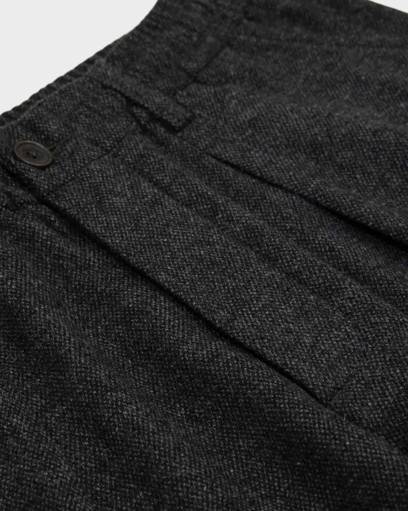 Pleated Track Pant Anders Wool Upcycled Grey