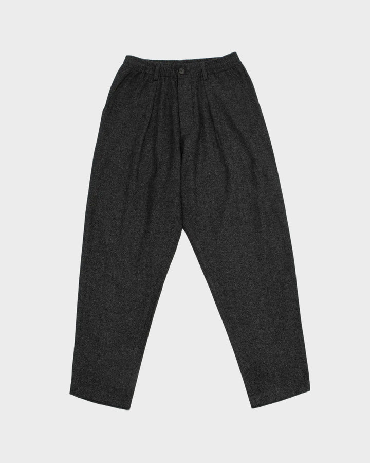 Pleated Track Pant Anders Wool Upcycled Grey