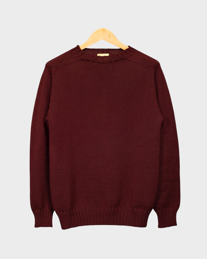 Pull Garbis Col Rond Bordeaux