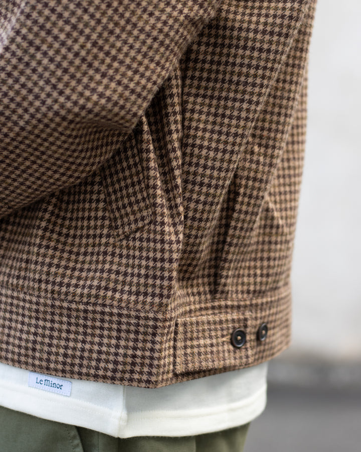 Rose Bowl Jacket Houndstooth Tweed Sand