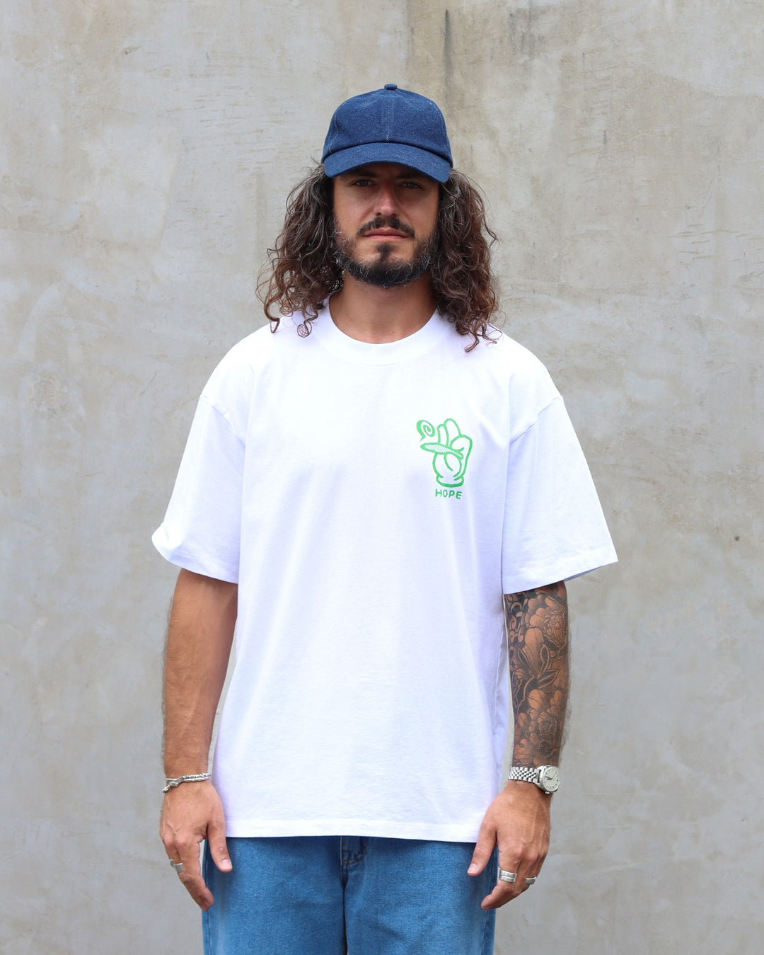 T-shirt Hope Provider White Garment Washed