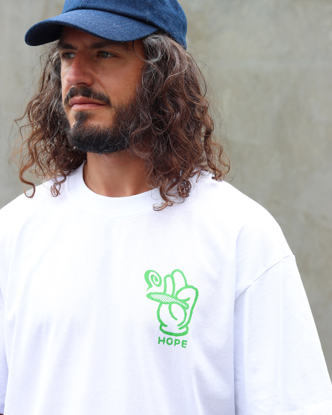 T-shirt Hope Provider White Garment Washed