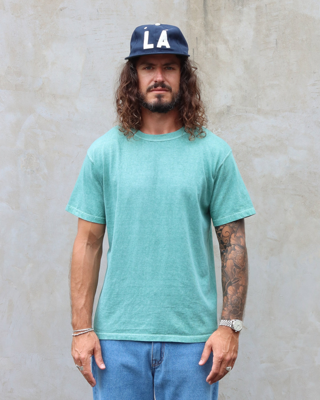 Short Sleeve Crew T-shirt P-Smokey Green